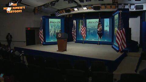 Why does Biden need a theater stage to make his speeches?