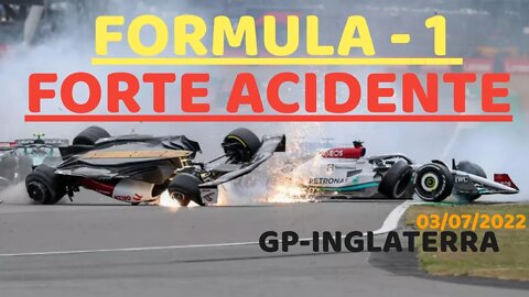 LARGADA DO GP DA INGLATERRA -tivemos um acidente no Grande Prêmio da Inglaterra de Formula 1 INVASÃO