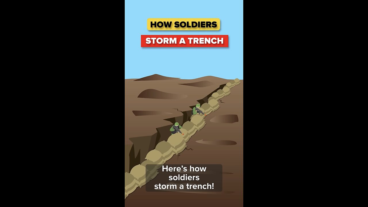 How soldiers storm a trench