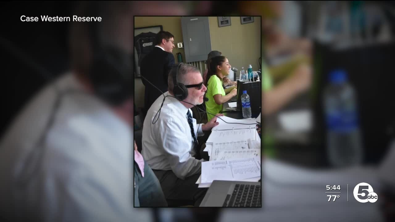CWRU president calls softball game