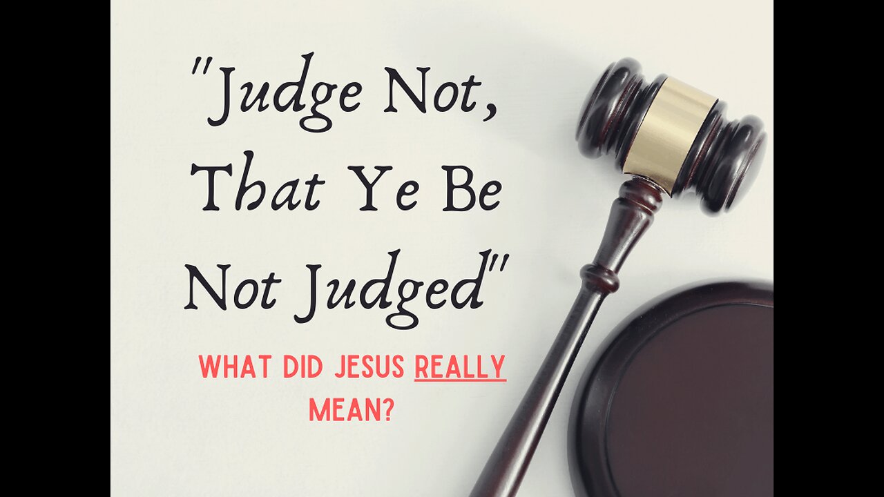 To Judge or notto Judge