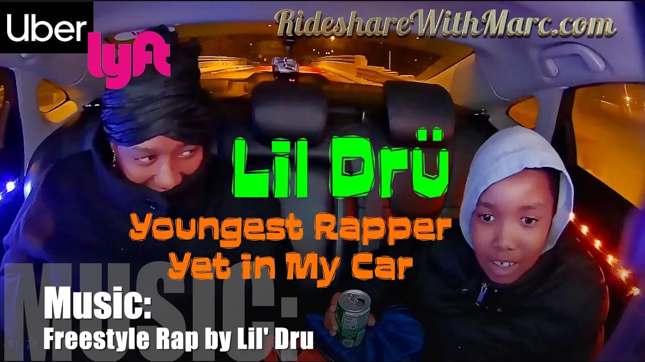 Young Rapper "Lil Dru" free-styling in my Lyft/Uber