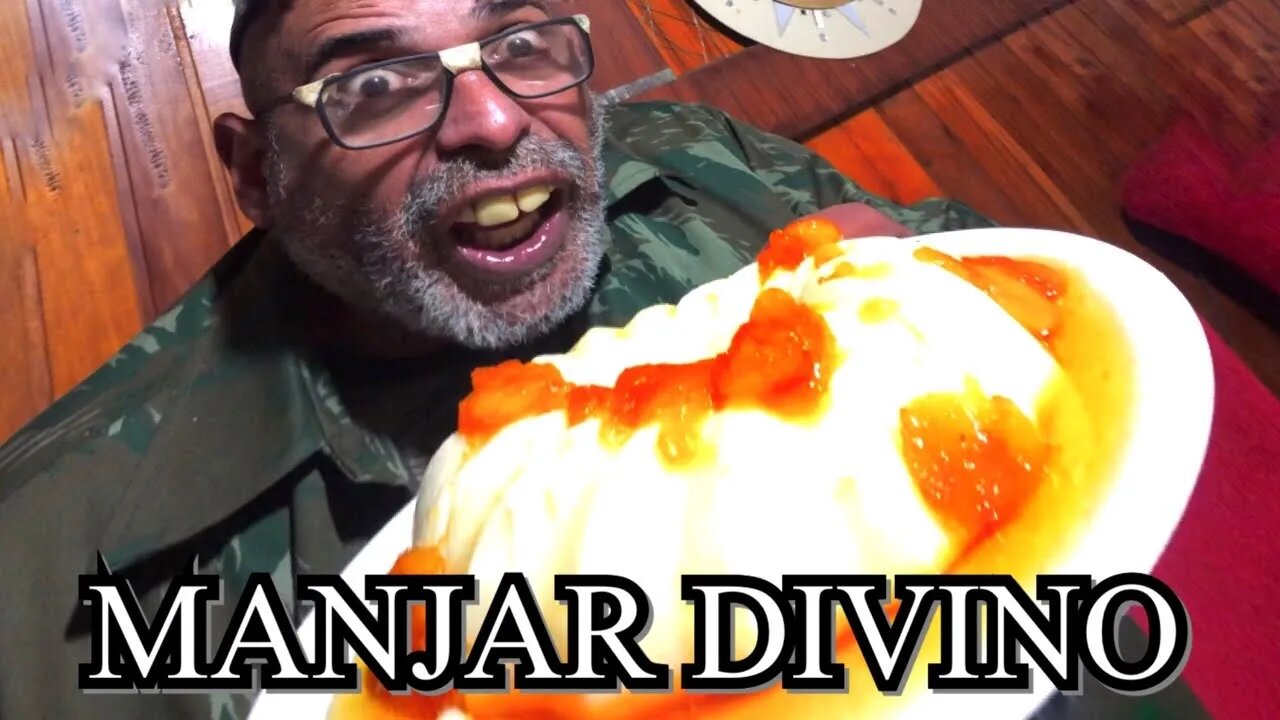 MANJAR COM CALDA DE BANANA!