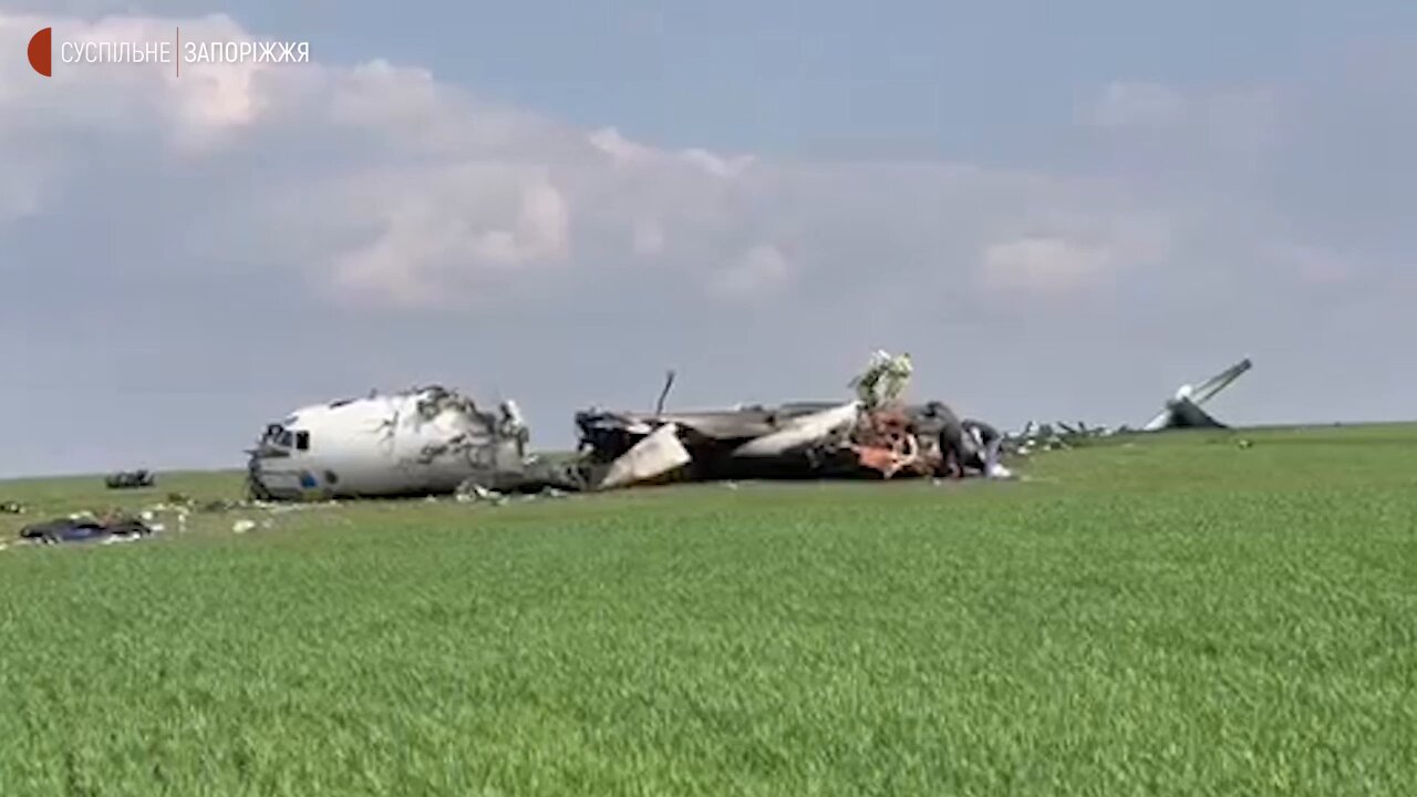 Ukrainian An-26 crash site in Zaporozhye