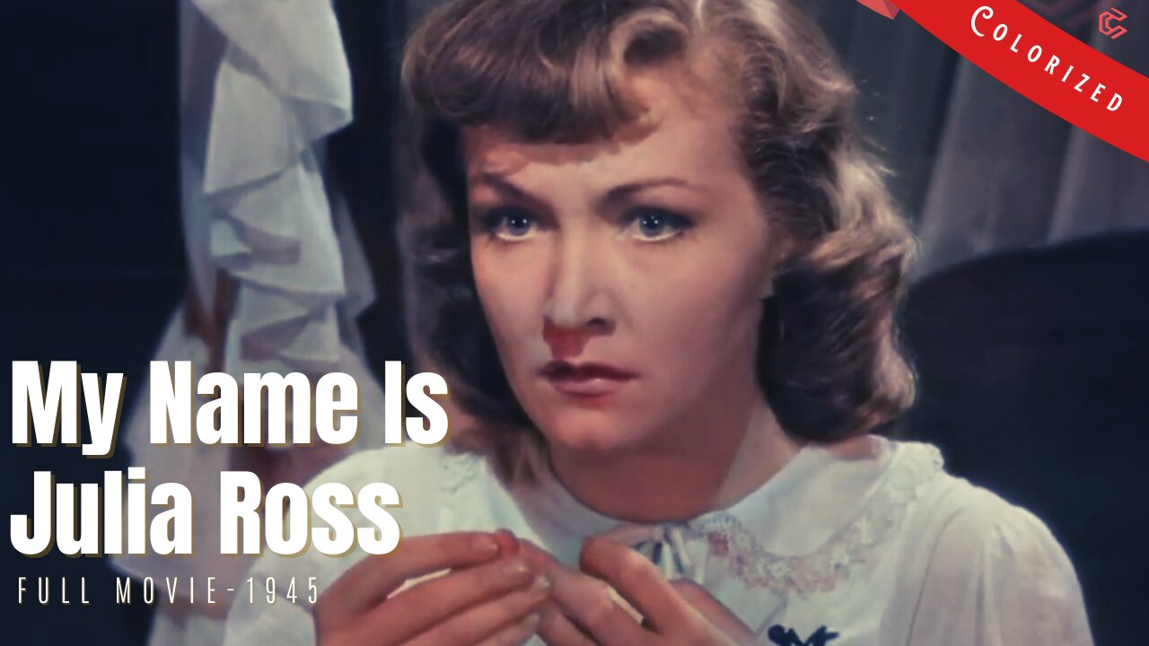 My Name Is Julia Ross 1945 | Gothic Film Noir | Colorized | Full Movie | Nina Foch, Dame May Whitty