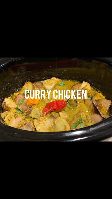 Cook Curry chicken In Slow Cooker!