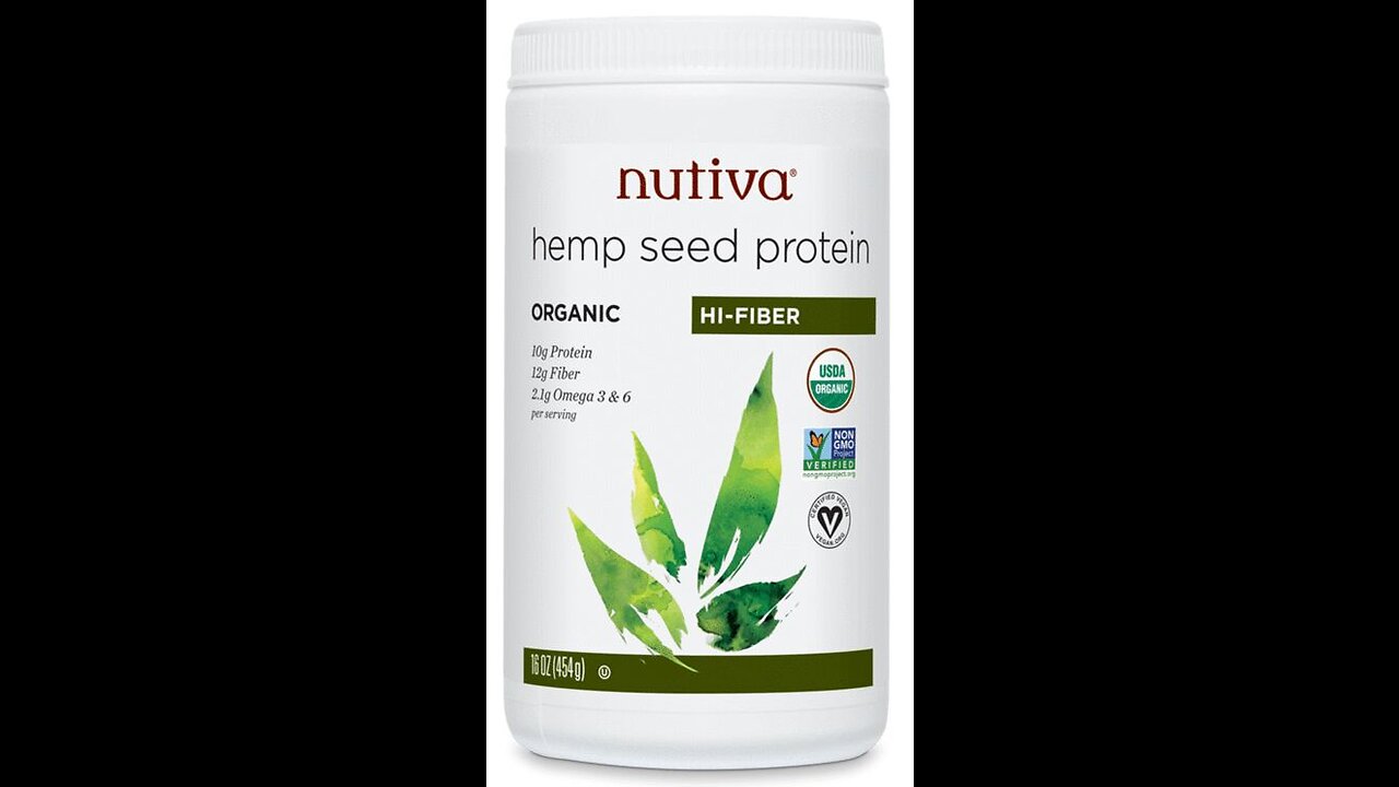 Elevated Natural Hemp Protein Powder, Cold Pressed Hemp Protein with Non-GMO, Free of Artificia...