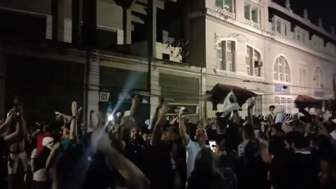 Festa do lado de fora do Estádio após o jogo - Vasco 1x0 CSA
