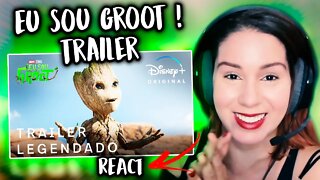 REACT - Eu sou Groot | Trailer Oficial Legendado | Disney+