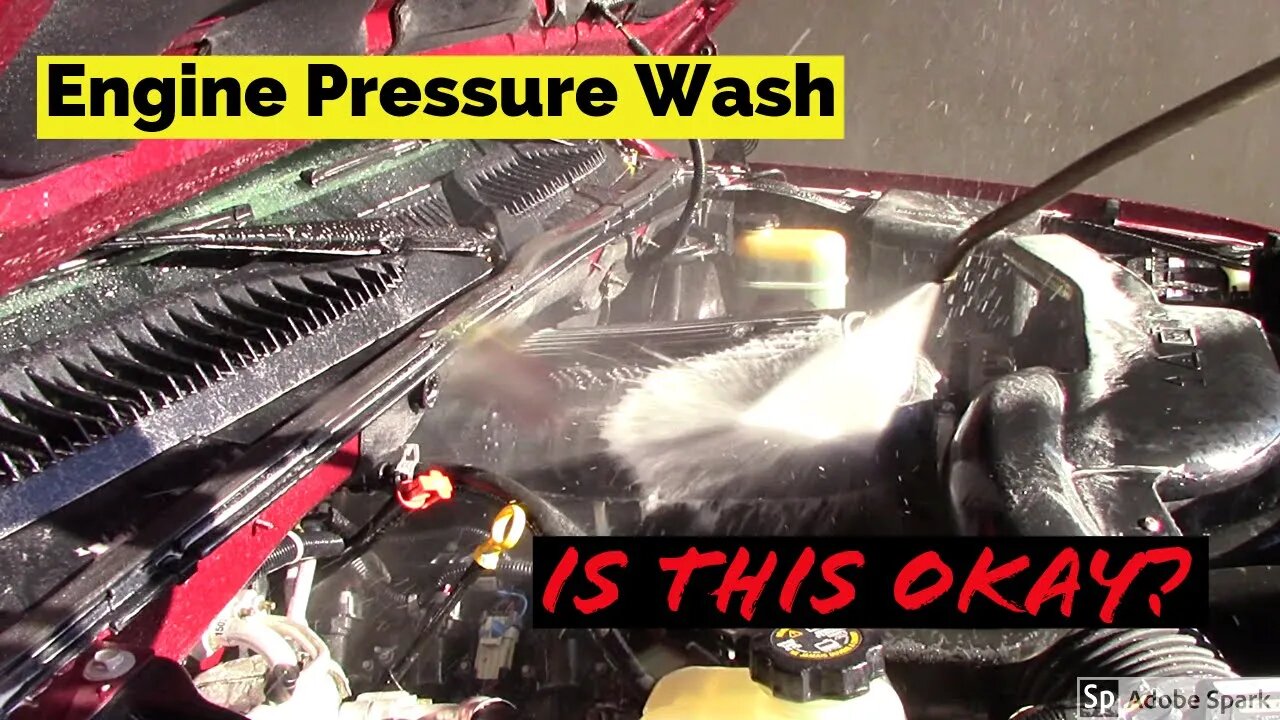 Pressure Washing Your Cars Engine