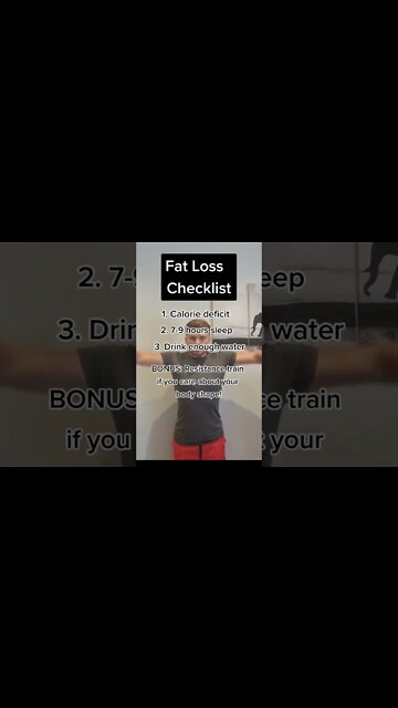 Fat Loss Checklist #fatloss #checklist #gym #gymtips #fatlosstips #fatlosshelp #viral #trending