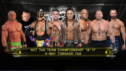 WWE 2K22 8 Man Tornado Tag Championship 6/11/22