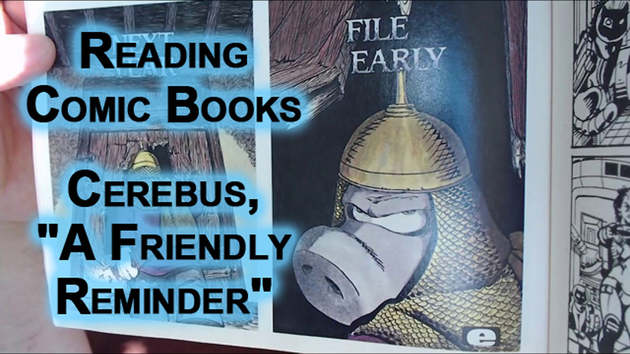 Reading Comic Books: A Friendly Reminder from Cerebus, by Dave Sim, Epic Illustrated #28, 1985 ASMR