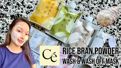 Coreelle Rice Bran Powder Wash & Wash Off Mask