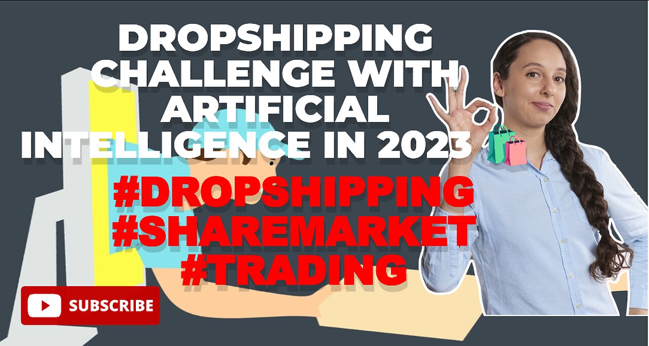 Dropshipping challenge with Artificial intelligence in 2023 🛍️#dropshipping #sharemarket #trading