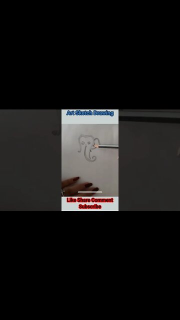 Ganpati Bappa Drawing Step by Step ll How to Draw Ganpati Step by Step Short-2 #shortdrawingvideo