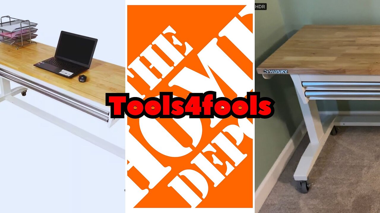 Tools 4 Fools - 72 Inch Husky Adjustable Height Work Table