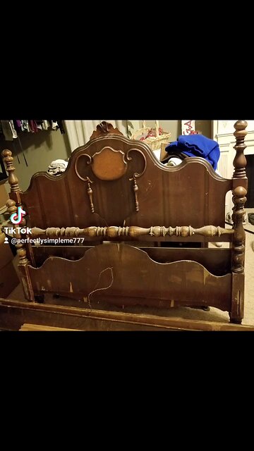 Hodgepodge Bench made from an antique head & foot board with a country beachy flair!