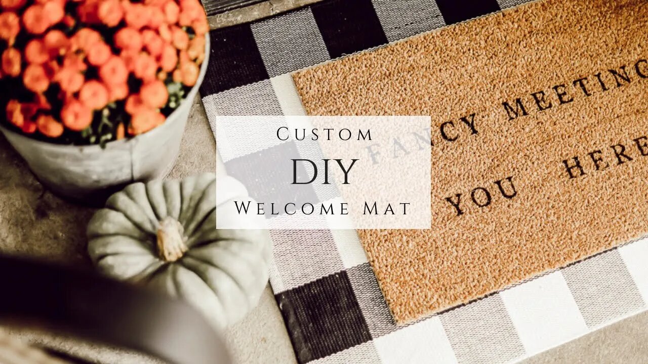 Custom DIY Welcome Mat