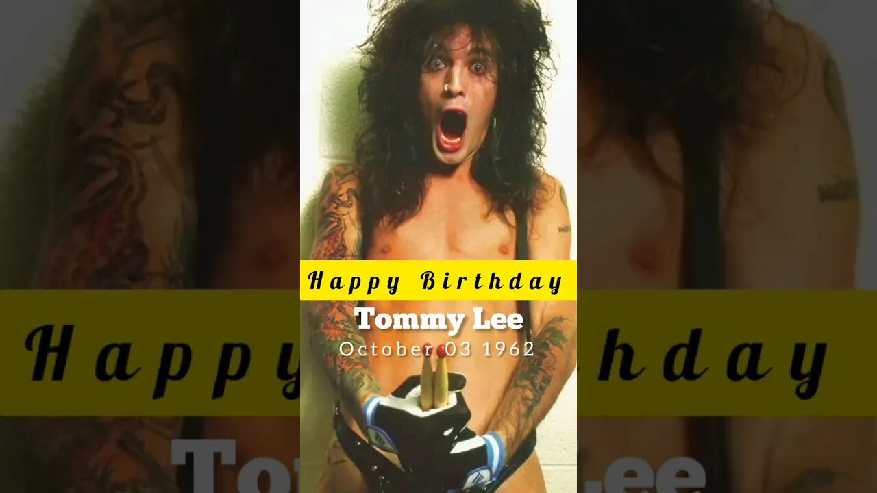 HBD Tommy Lee of Motley Crue #rockband #musicchannel #rockstory #musicnews #musichistory #mötleycrüe