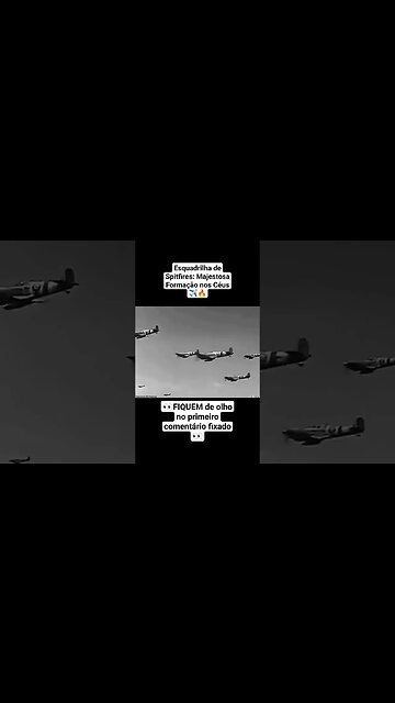 Esquadrilha de Spitfires: Majestosa Formação nos Céus ✈️🔥#guerra #war #ww2