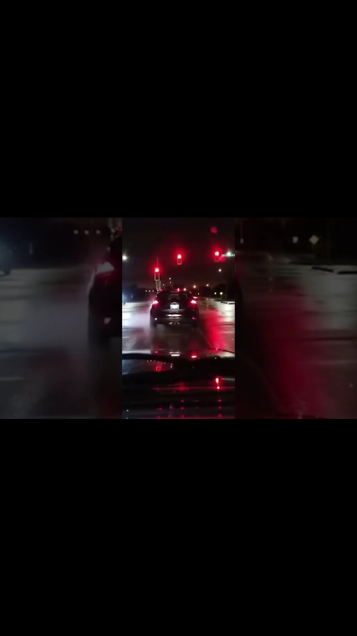 Car runs a RED Light and INSTANTLY regretted it 😂