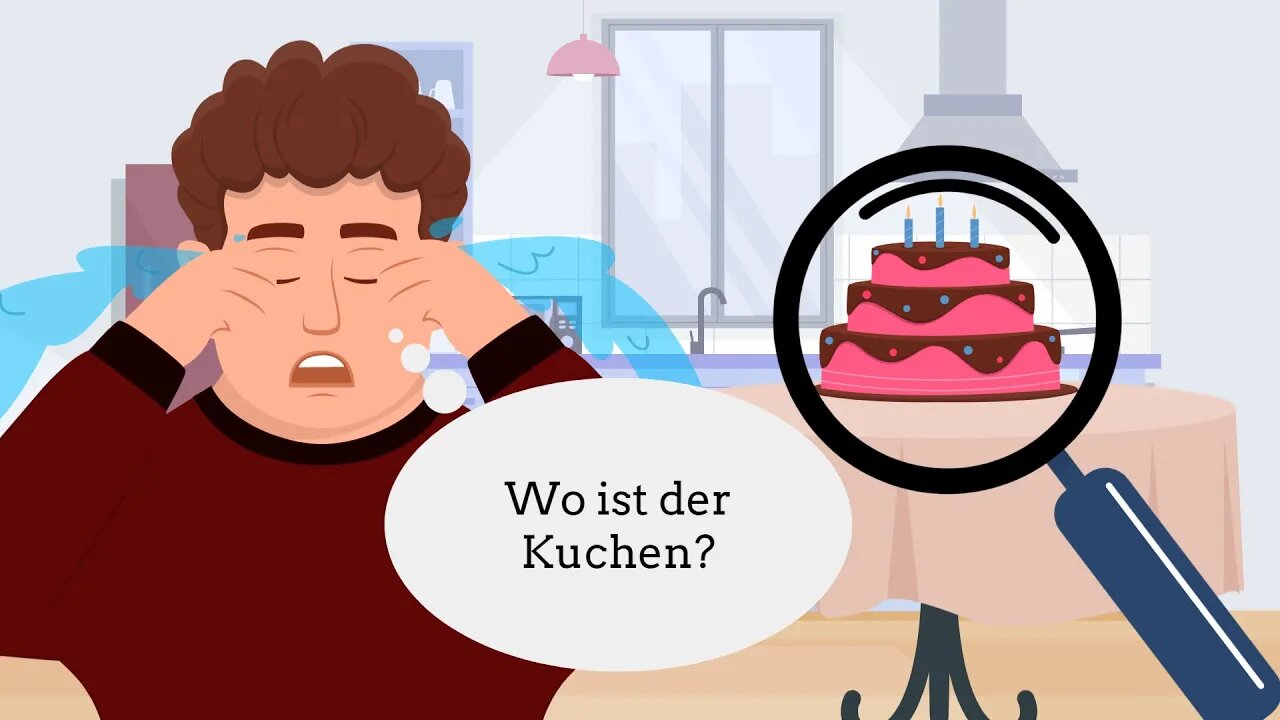 Deutsch lernen| Dialog | Christian backt Kuchen🎂 | Wortschatz und wichtige Verben