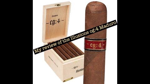 My cigar review of the Illusione cg:4 Maduro