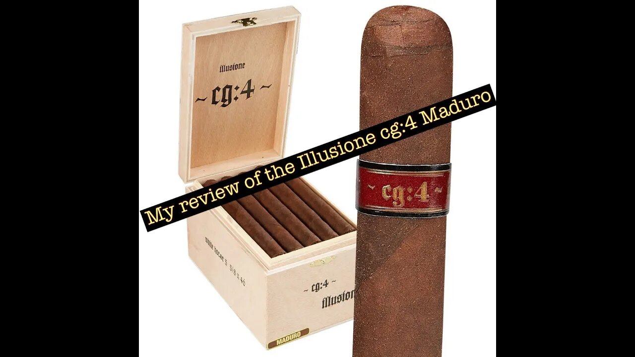 My cigar review of the Illusione cg:4 Maduro