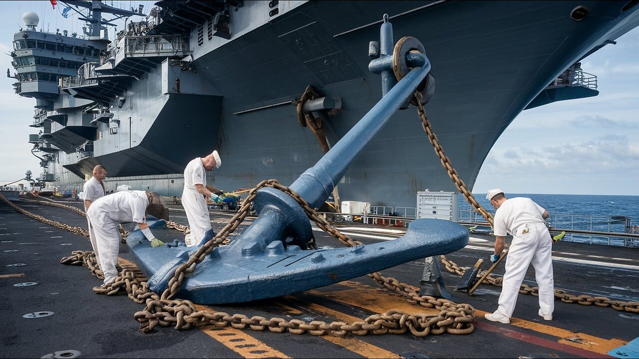 How U.S. Aircraft Carriers Handle Intruders on Their Massive Anchors: Inside the Process