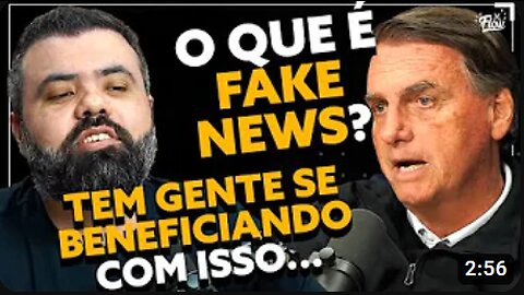 DISCUTINDO sobre FAKE NEWS com BOLSONARO