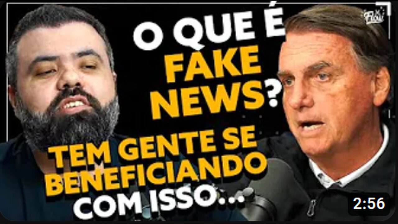 DISCUTINDO sobre FAKE NEWS com BOLSONARO
