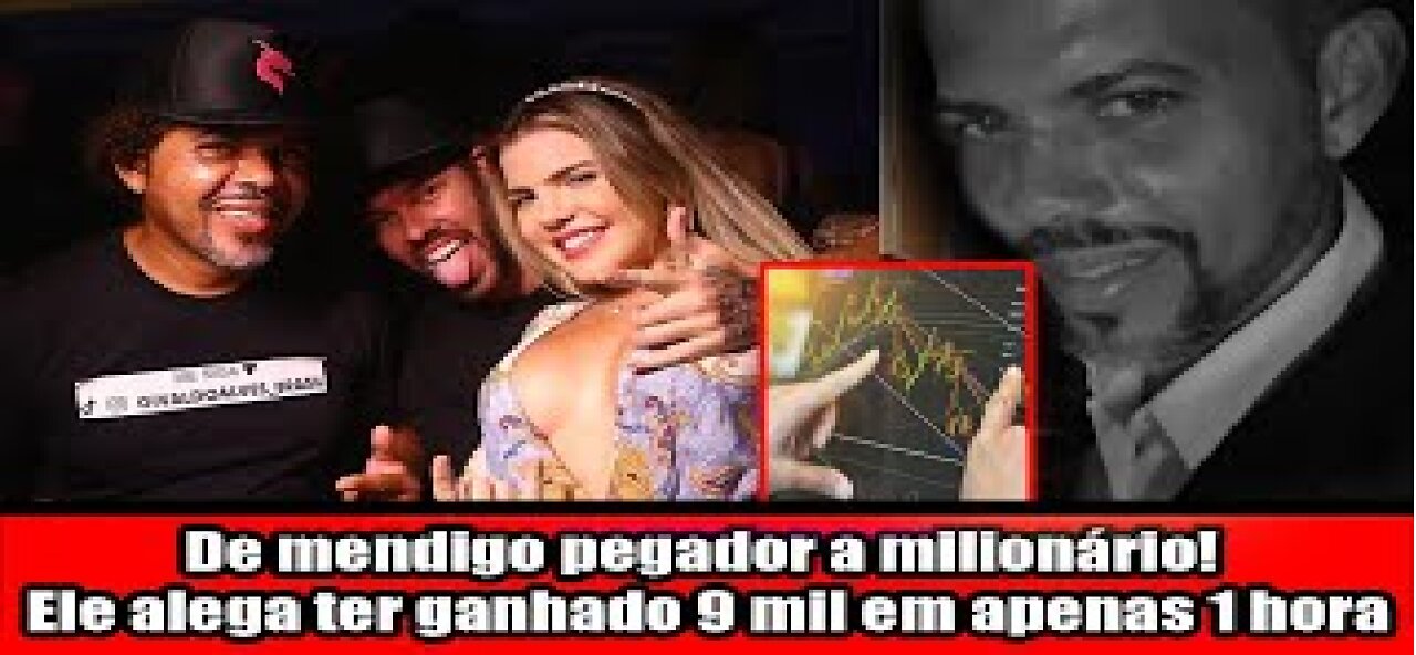 De mendigo pegador a milionário! Ele alega ter ganhado 9 mil em apenas 1 hora