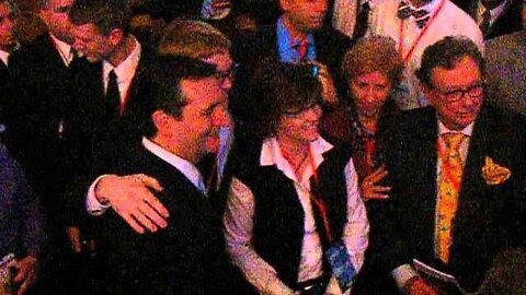 Ted Cruz works the crowd after his speech last