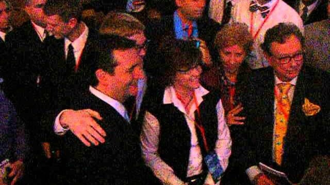 Ted Cruz works the crowd after his speech last