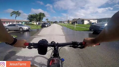 Vamos a pedalear luego del paso de la tormenta Eta por el Sur de Florida.