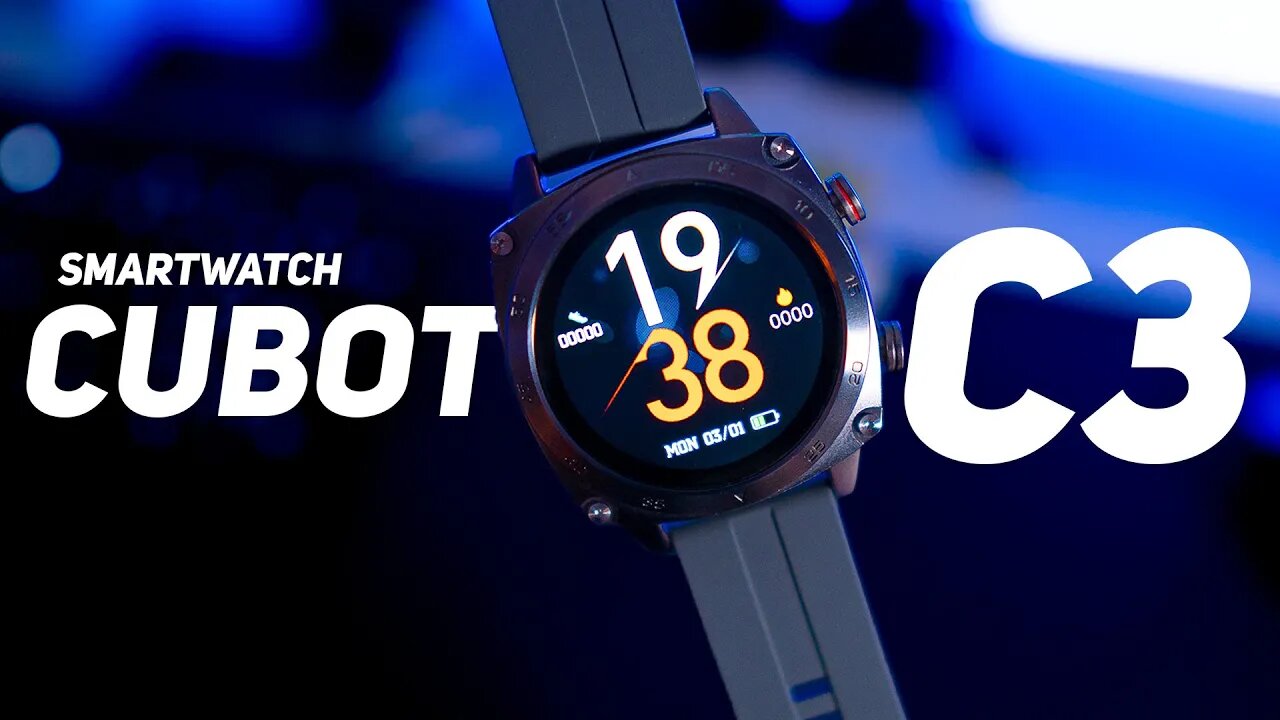 CUBOT C3 - SMARTWATCH SUPER BARATO E COM DESIGN ROBUSTO!