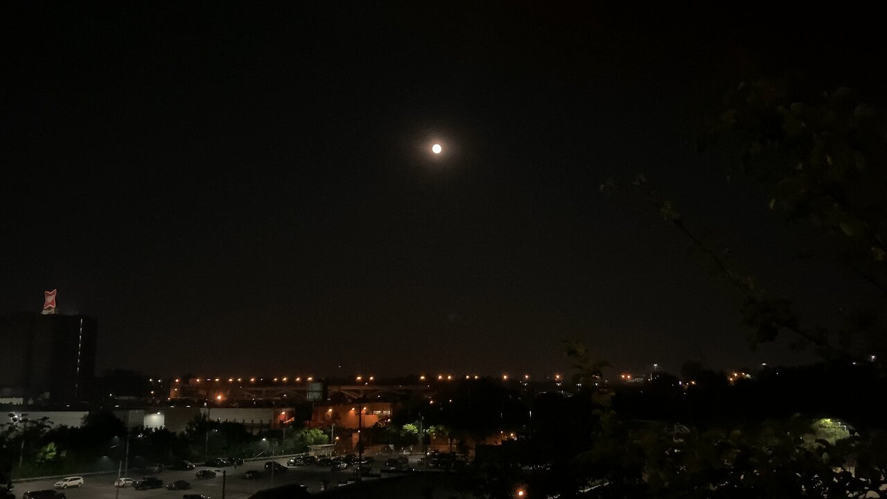 Beer noise from Miller brewing on a moonlit night.