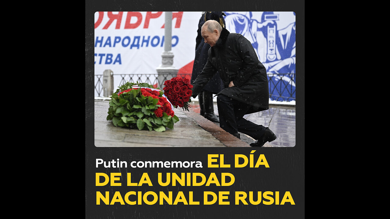 Putin rinde homenaje a héroes rusos en el Día de la Unidad Nacional