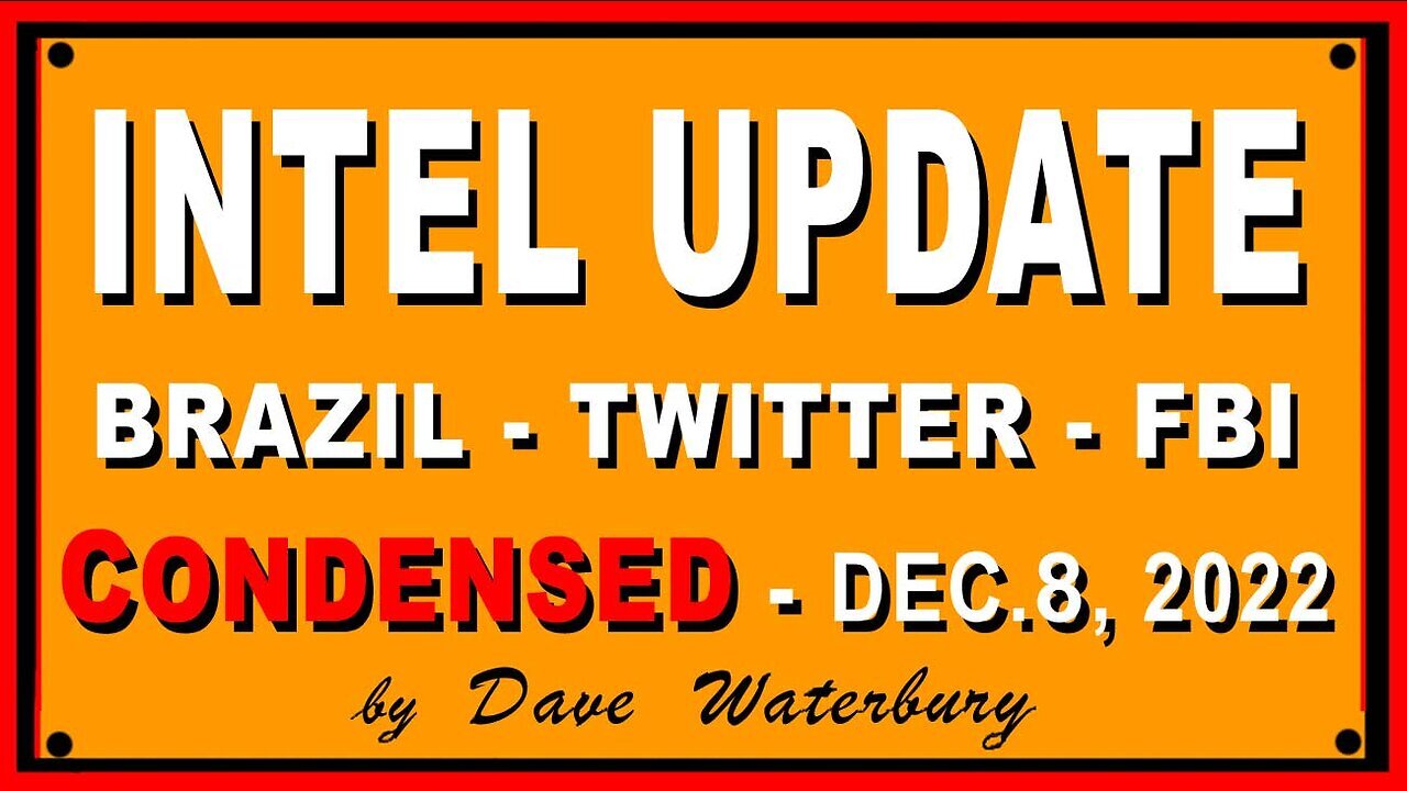 SG Anon INTEL UPDATE - CONDENSED Dec 8, 2022