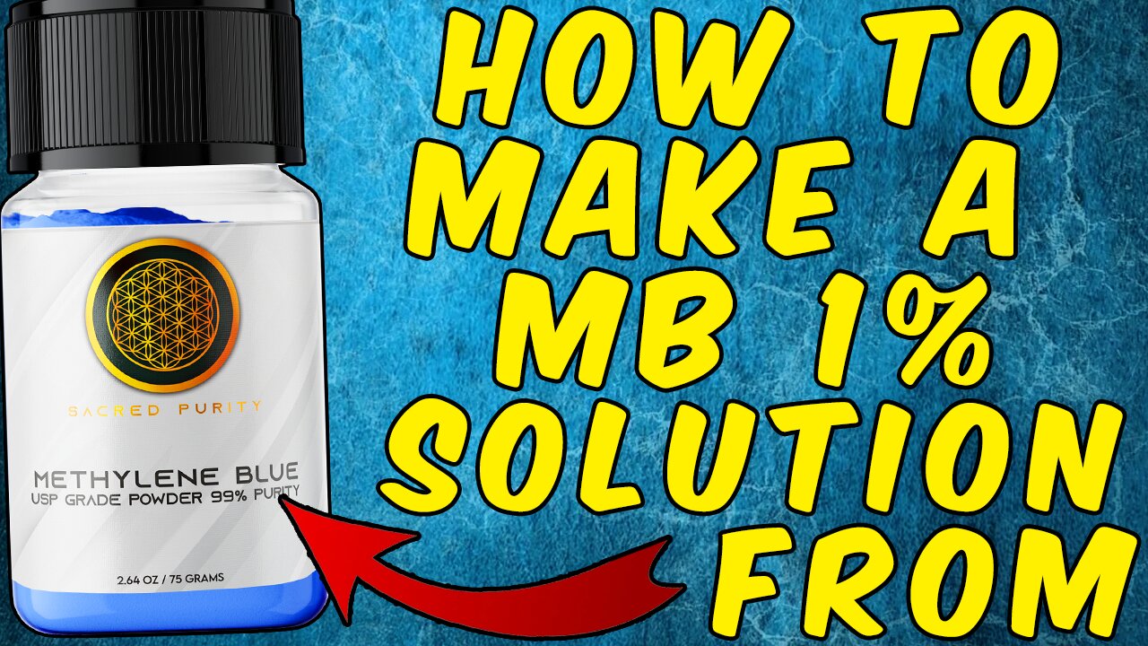 How To Make A Methylene Blue 1% Solution!