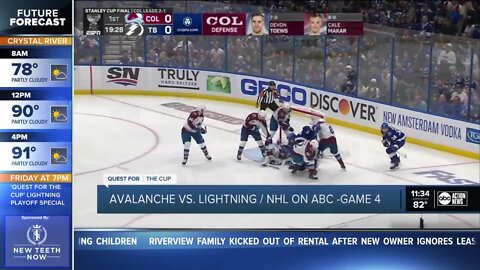 Avalanche take Game 4 in overtime 3-2, lead series 3-1