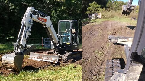 EP #10 - 38 Acre Southern Illinois Investment property: Grading a new parking area-Bobcat mini ex.