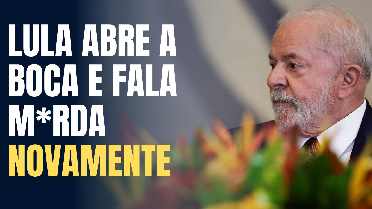 LULA NOVAMENTE FALA M*RDA sobre FERRAR com os JOGOS por ele ser INCAPAZ de RESOLVER os PROBLEMAS