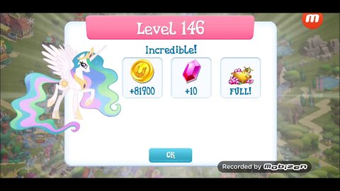 Celestia gifts me 10 Rubies!!! Made it to Level 146!