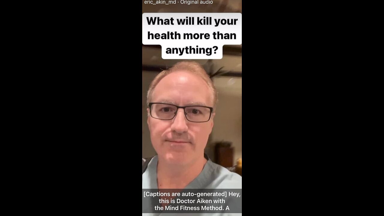 What Will Kill Your Health More Than Anything