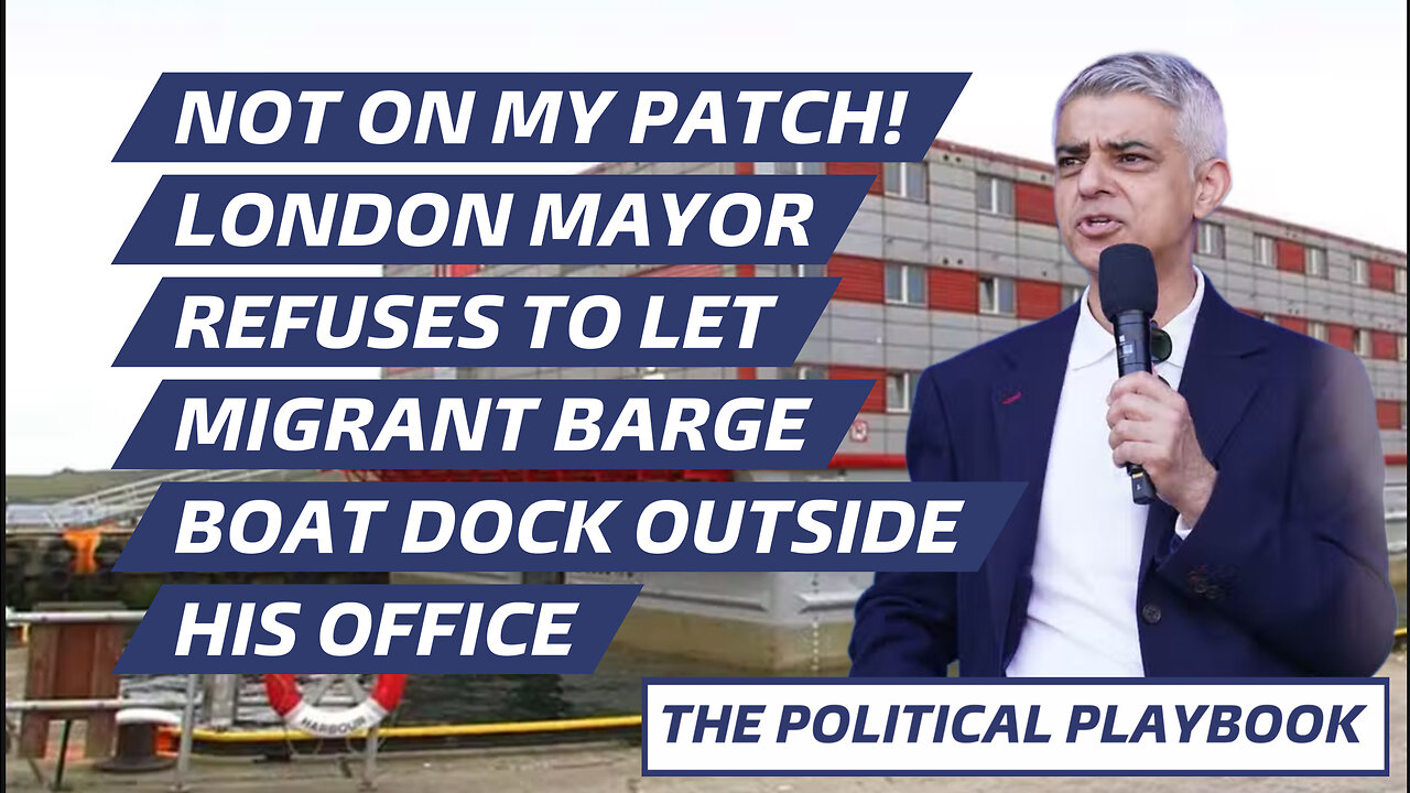 Hypocrite Sadiq Khan states “refugees are welcome here” yet wont allow them in London.
