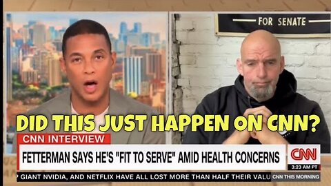 “Demoted Don” actually asks Hard-Hitting Question to John Fetterman about his Health