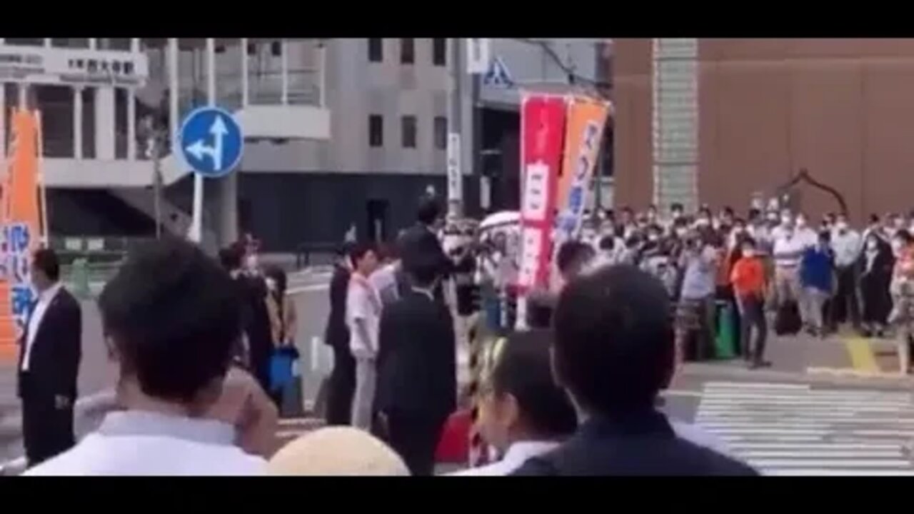 Breaking: Video recorded the moment Former Japanese PM Shinzo Abe was Shot in Nara, Japan