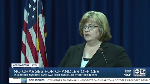 Chandler officer won’t be charged for shooting death of teen Anthony Cano